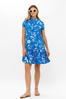 Cap Sleeve Mini- Audubon Blue