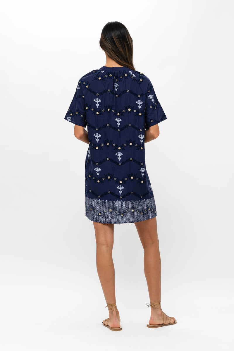 Pocket Dress- Camden Navy