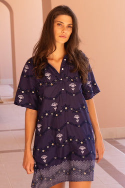 Pocket Dress- Camden Navy