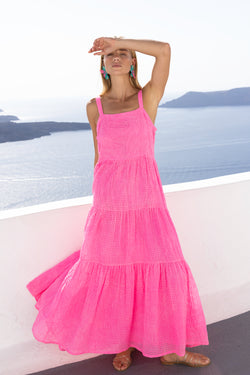 Strappy Maxi- Delray Pink