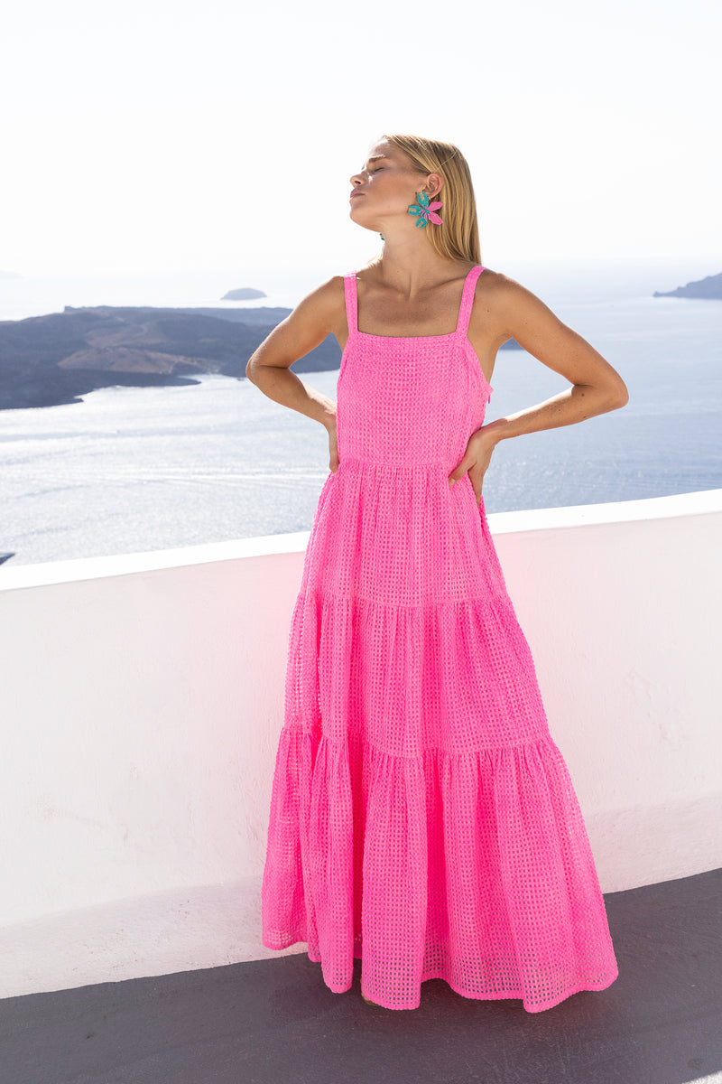 Strappy Maxi- Delray Pink