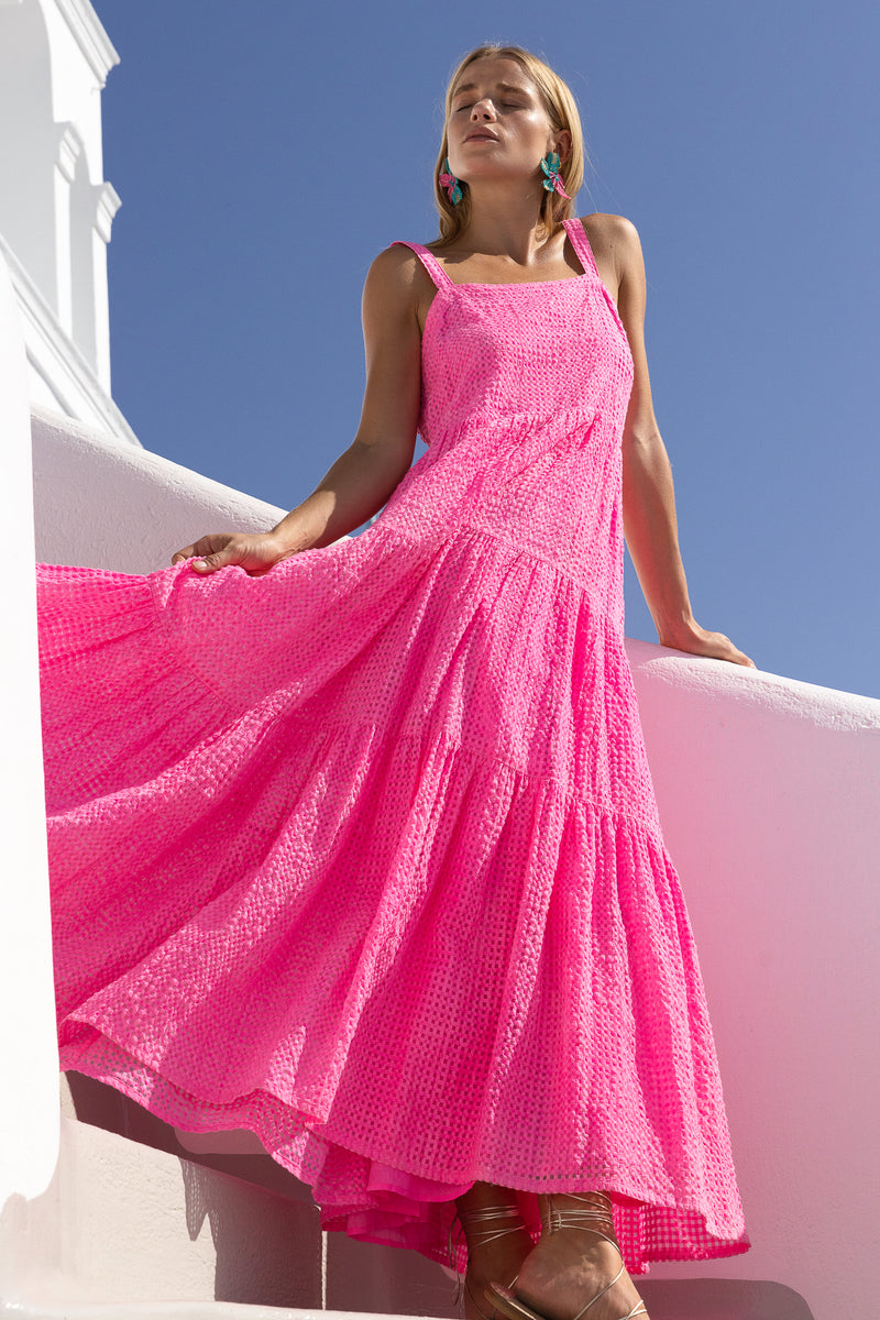 Strappy Maxi- Delray Pink