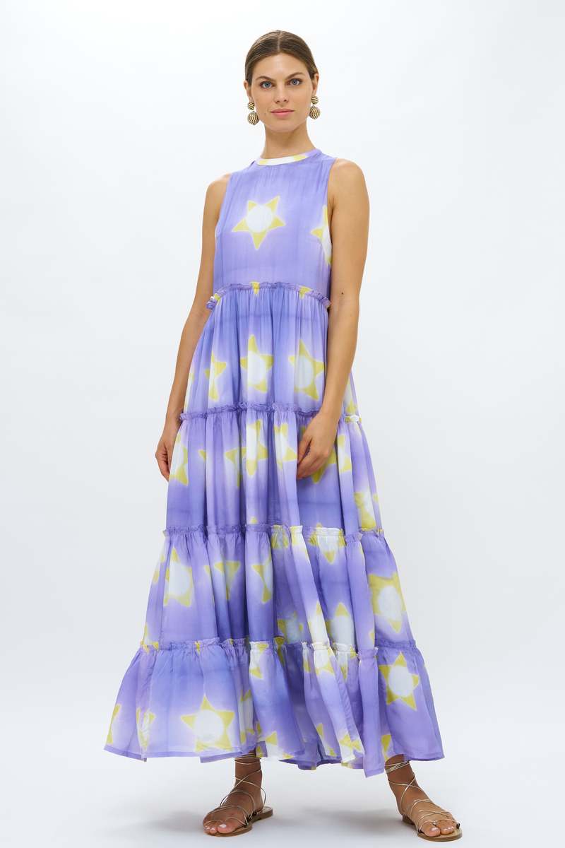 Ruffle Tiered Maxi- Mela Peri