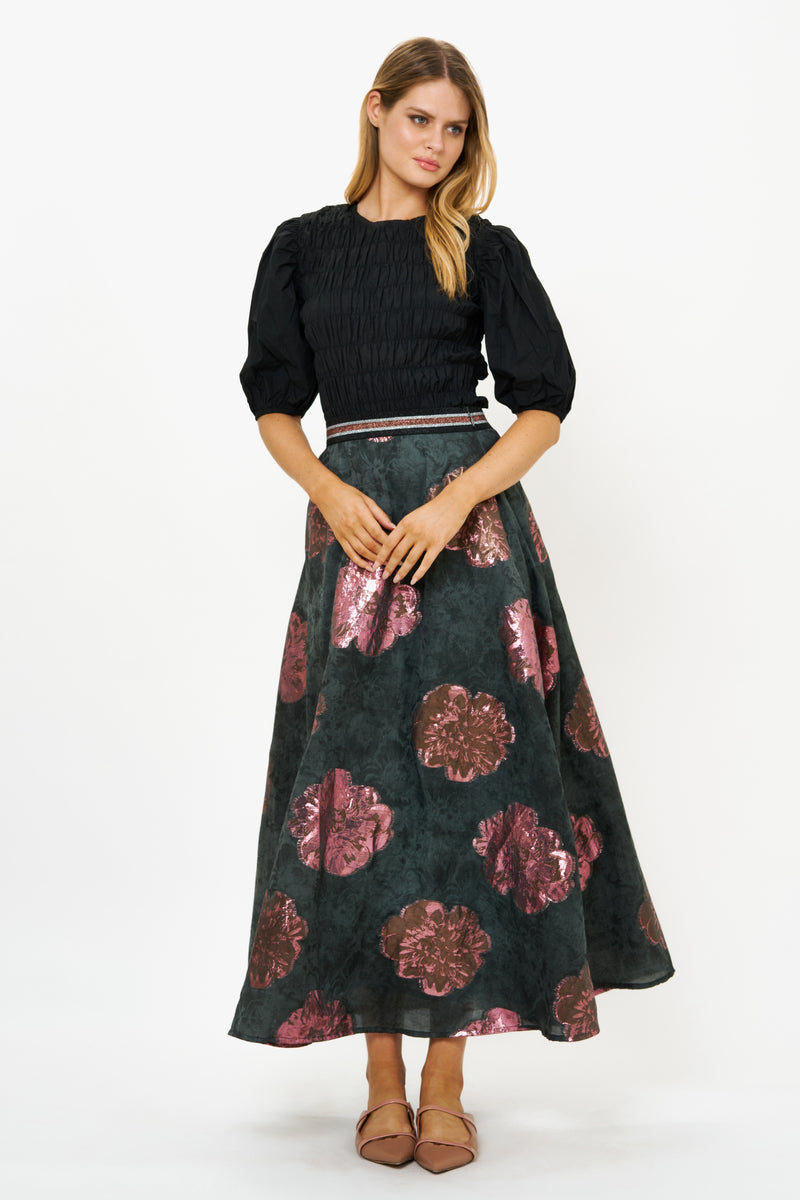 Swing Skirt- Rosa Black