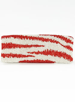 Beaded Clutch- Singita Orange