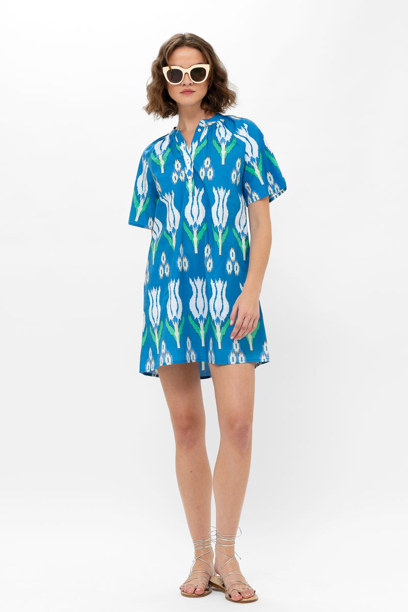 Pocket Dress- Sumba Blue