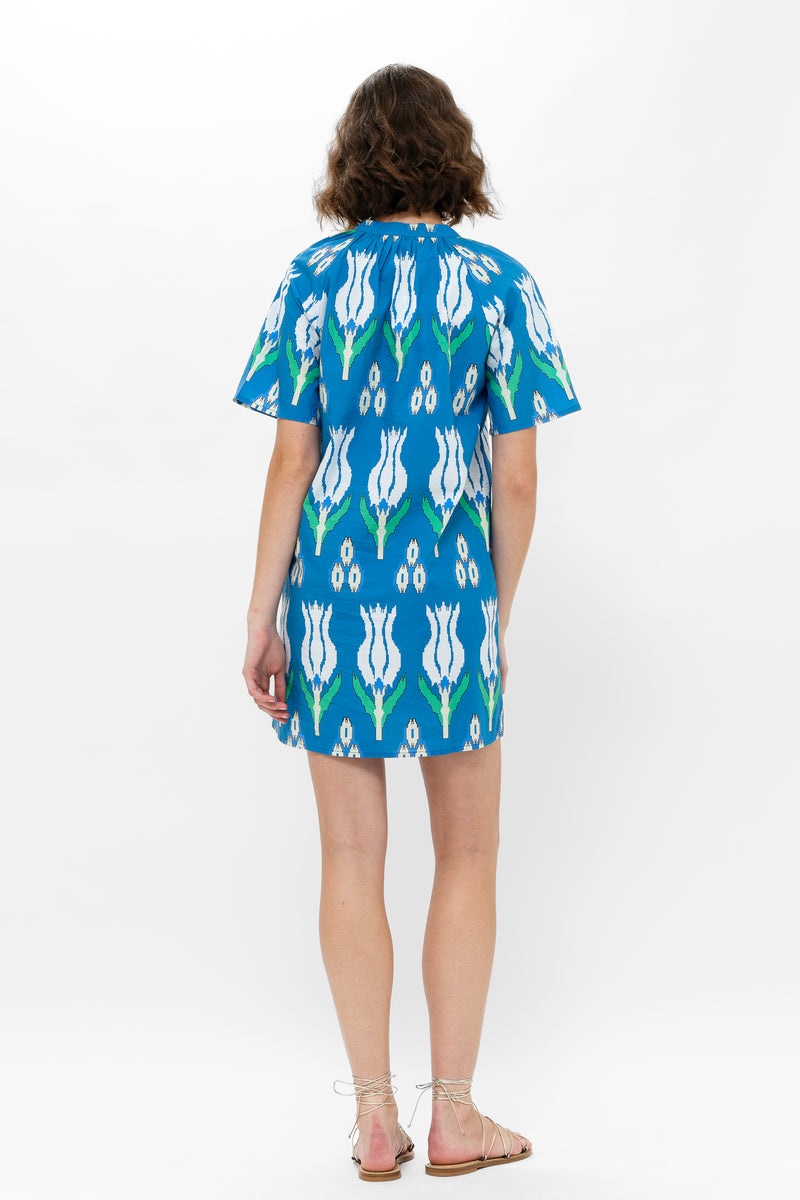 Pocket Dress- Sumba Blue