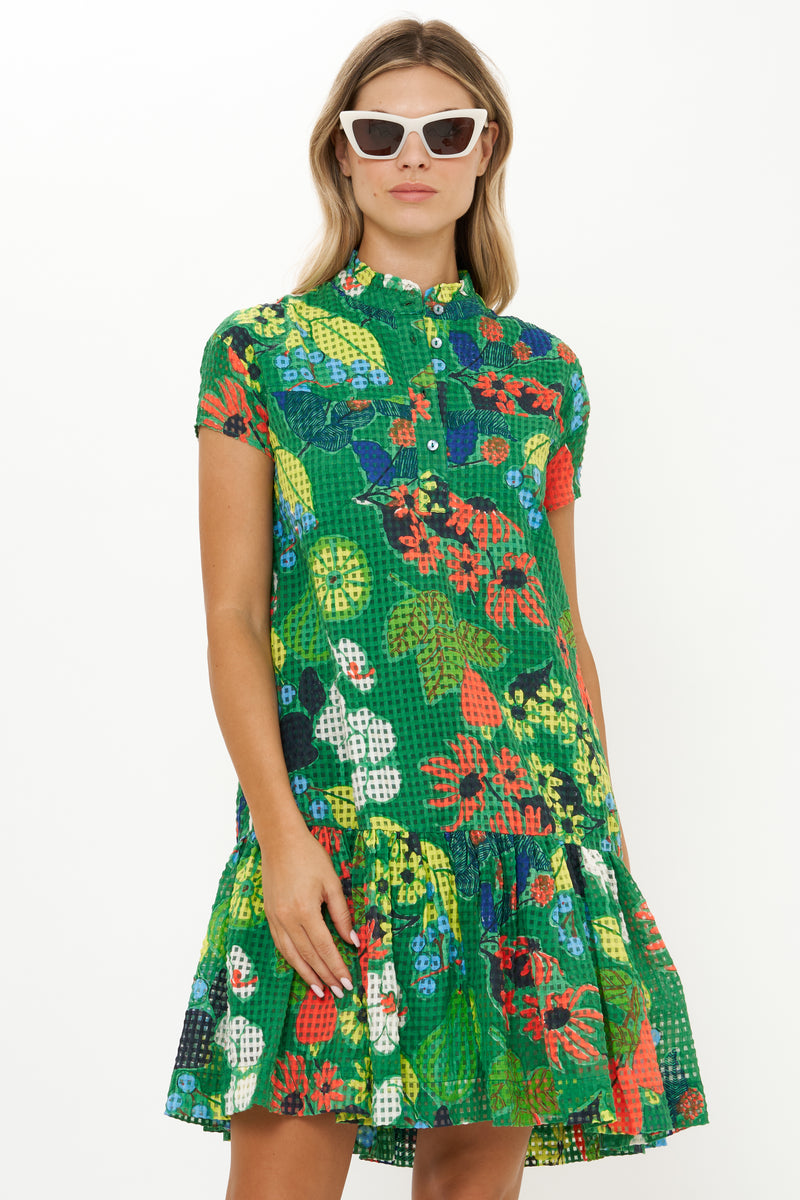 Cap Sleeve Mini- Sutton Green