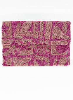 Beaded Envelope- Twiggy Pink