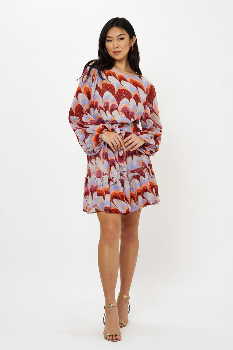 Flirty Short Dress- Venice Cognac